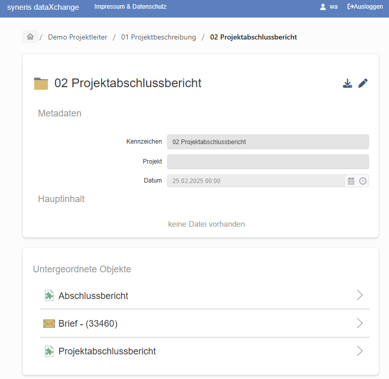 syneris dataXchange für den externen Datenaustausch in der Cloud - Zugriff durch externen Partner